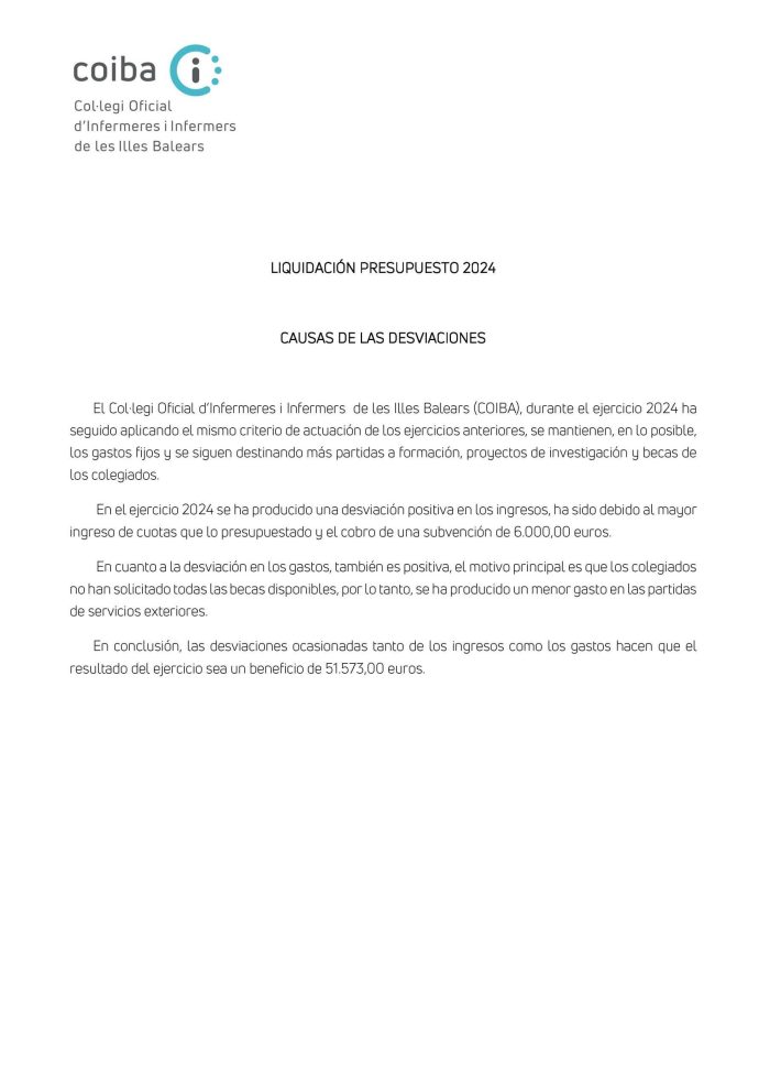 Causas desviaciones presupuesto